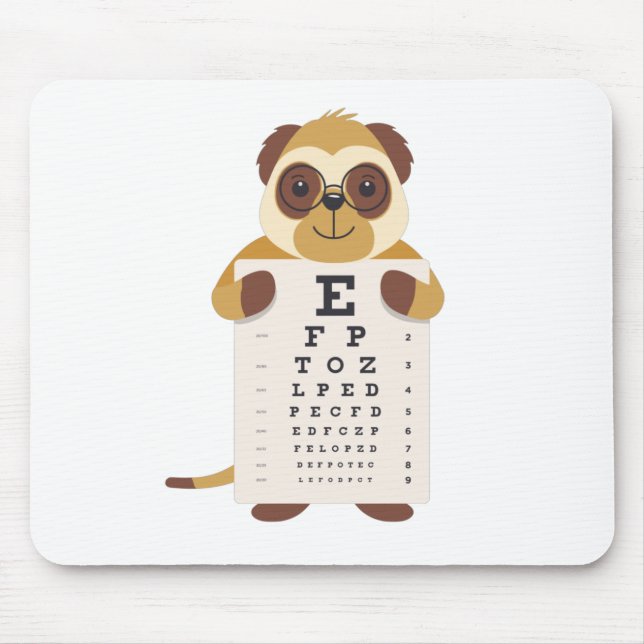 Augendiagrammmeerkat Mousepad (Vorne)