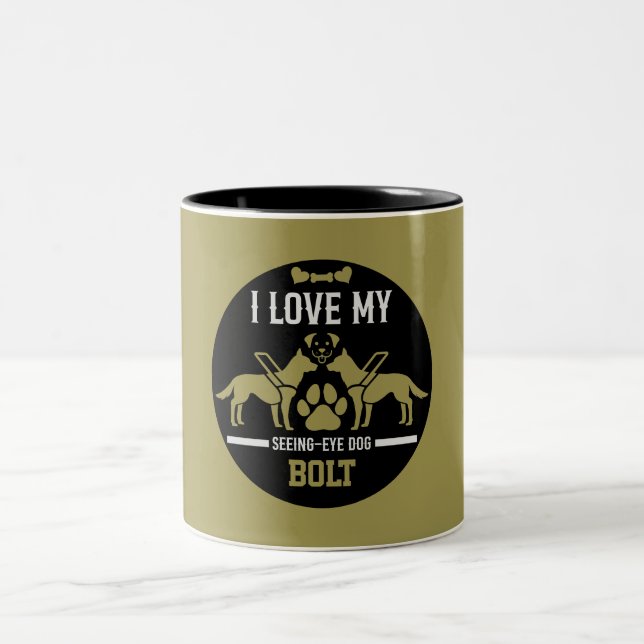 Augendoggift sehen zweifarbige tasse (Mittel)