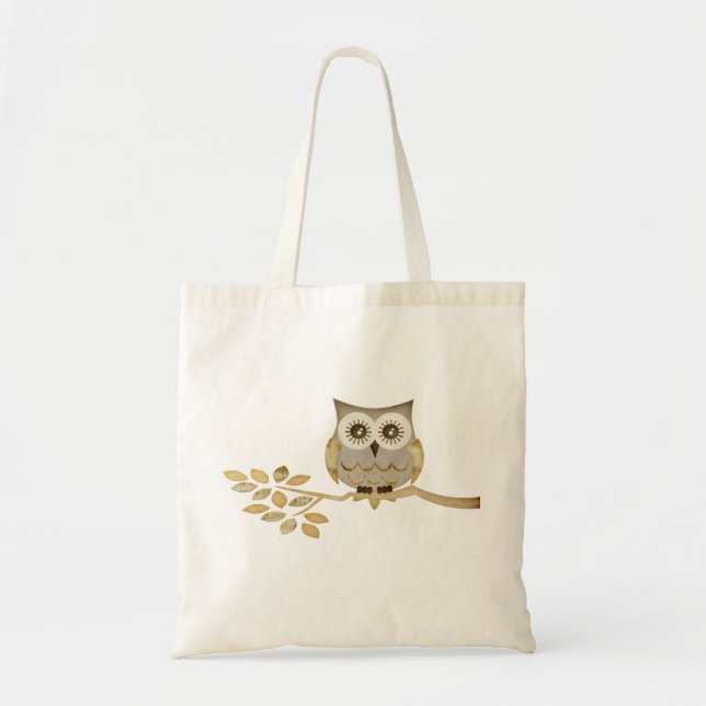 Augenen-Eule in der Baum-Tasche Tragetasche (Vorne)