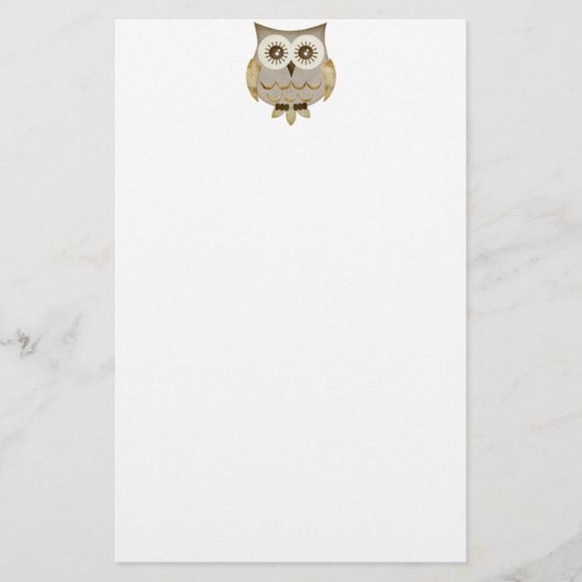 Augenen-Eulen-Briefpapier Briefpapier (Vorderseite)
