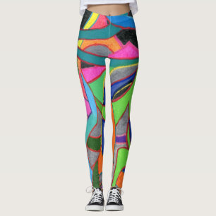 Augenfänge und Aufmerksamkeitsschnüre abstrakt Leggings