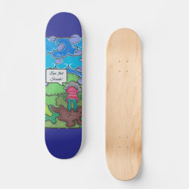 Augenfühle festgehalten skateboard