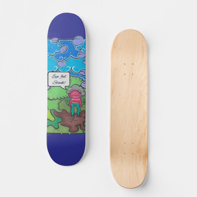 Augenfühle festgehalten skateboard (Vorderseite)