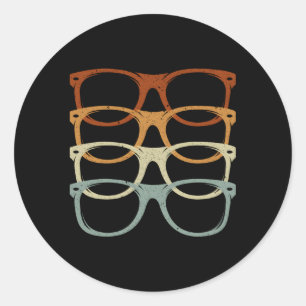 Augenglas Optomet Augenarzt Ophthalmologie Optomet Runder Aufkleber