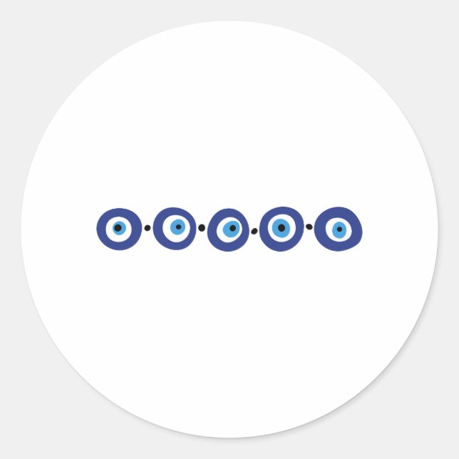 Augengrenze Runder Aufkleber (Vorderseite)