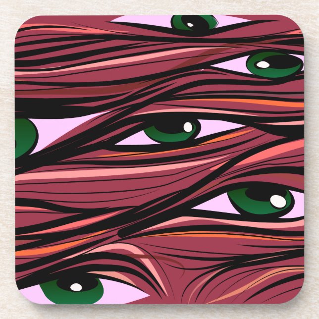 Augenhorn Getränkeuntersetzer (Vorderseite)