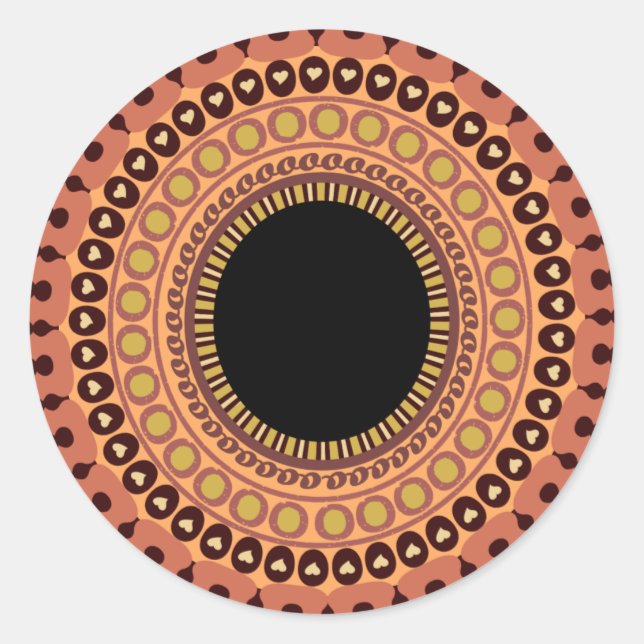 Augenkleber Runder Aufkleber (Vorderseite)