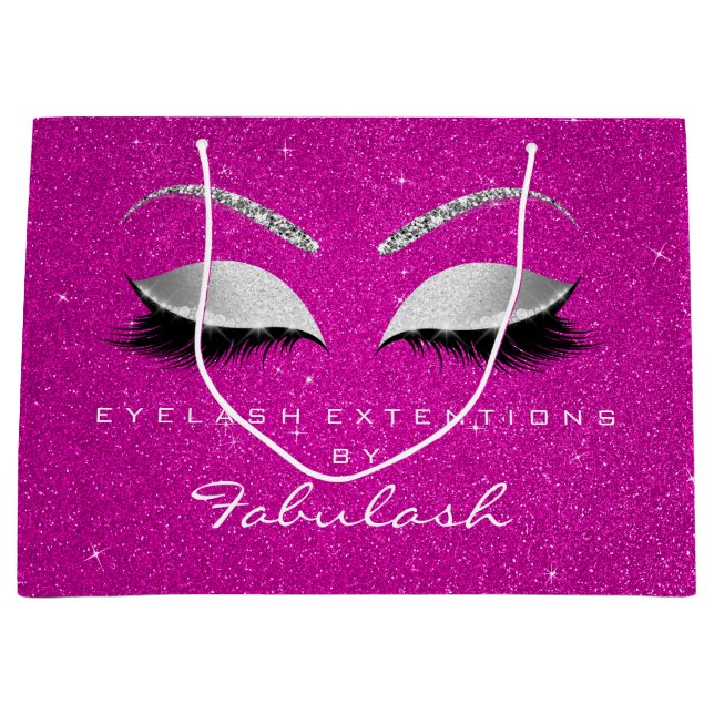 Augenlider Blush Makeup Rose Hot Pink Silver Grau Große Geschenktüte (Vorderseite)