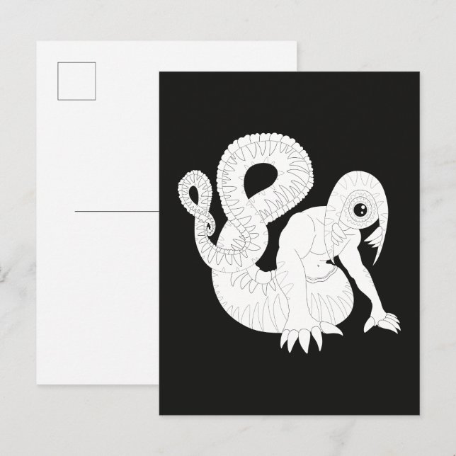 Augenmonster Postkarte (Vorne/Hinten)