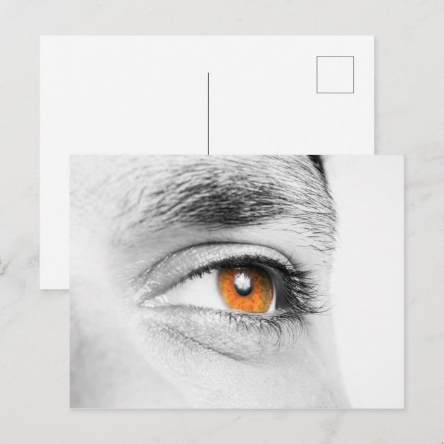 Augennähe Postkarte (Vorne/Hinten)