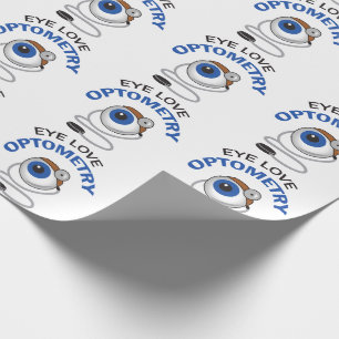 Augenoptometrie Liebe Geschenkpapier