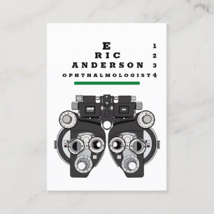 Augenpflegerspezialist Phoropter Visitenkarte