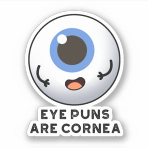 Augenpistolen sind Cornea Funny Body Puff Aufkleber