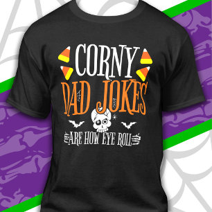 Augenrollen-Witz Halloween Kitschige Väter-Witze H T-Shirt