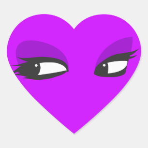 Augenstich Herz-Aufkleber