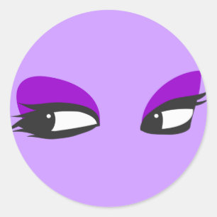 Augenstich Runder Aufkleber