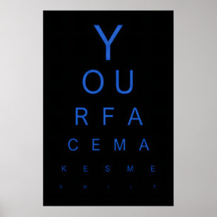 Augentest-Kunstprint Dein Gesicht bringt mich zum Poster