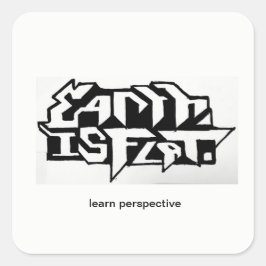 Augentuch Quadratischer Aufkleber