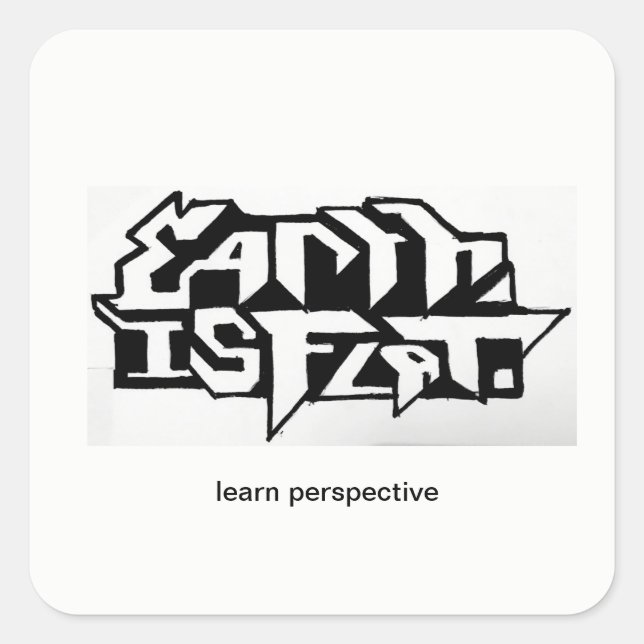 Augentuch Quadratischer Aufkleber (Vorderseite)