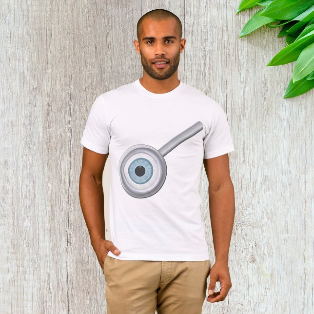 Augenuntersuchung mit Eyeball Magnifying Glass Fun T-Shirt (Von Creator hochgeladen)