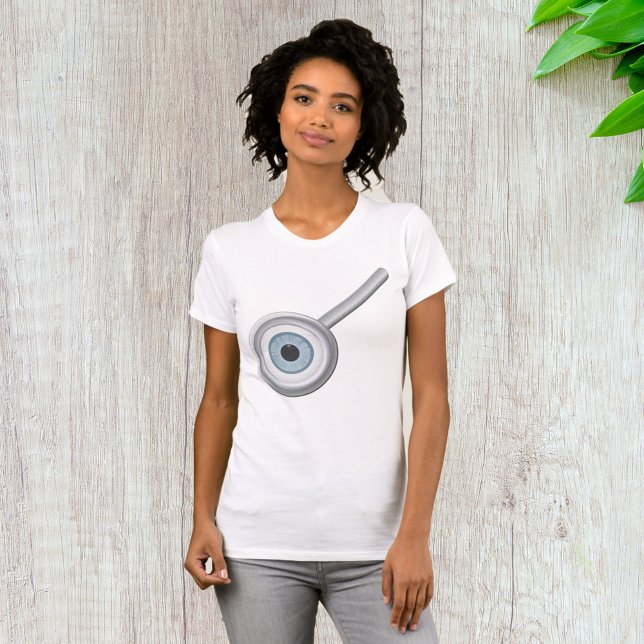 Augenuntersuchung mit Eyeball Magnifying Glass Fun T-Shirt (Von Creator hochgeladen)