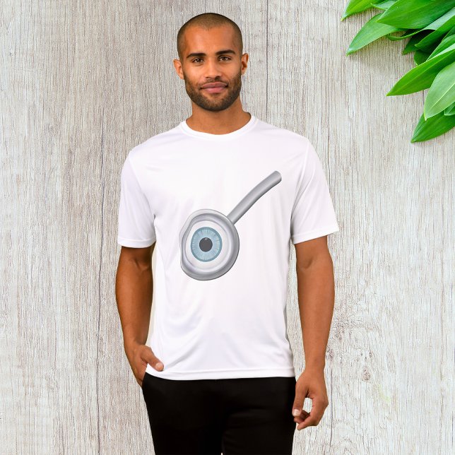 Augenuntersuchung mit Eyeball Magnifying Glass Fun T-Shirt (Von Creator hochgeladen)