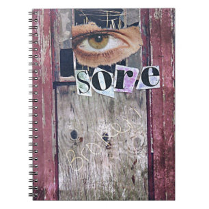 Augenwunde Notizblock