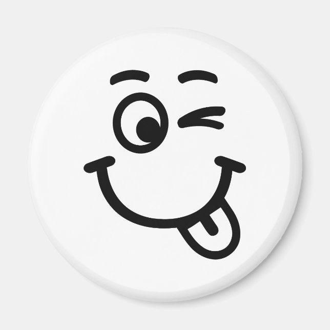 Augenzwinkern Magnet (Vorne)