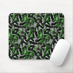 Augfressende, in Grau gearbeitete Linde Mousepad