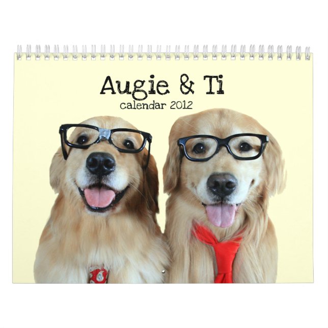 Augie u. das golden retriever-Kalender 2012 des Ti Kalender (Titelbild)