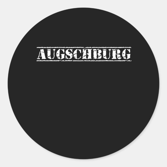 Augsburg Augschburg Runder Aufkleber (Vorderseite)