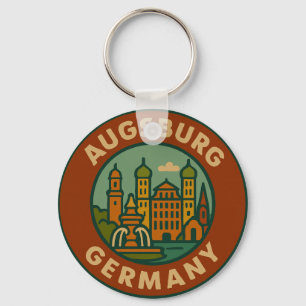 Augsburg Deutschland Stadtansicht Schlüsselanhänger