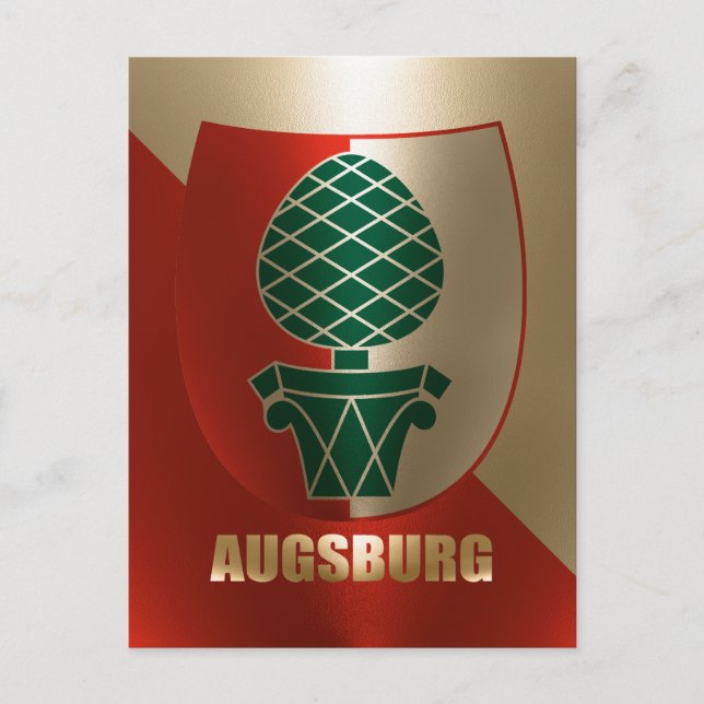 Augsburg Postkarte (Vorderseite)