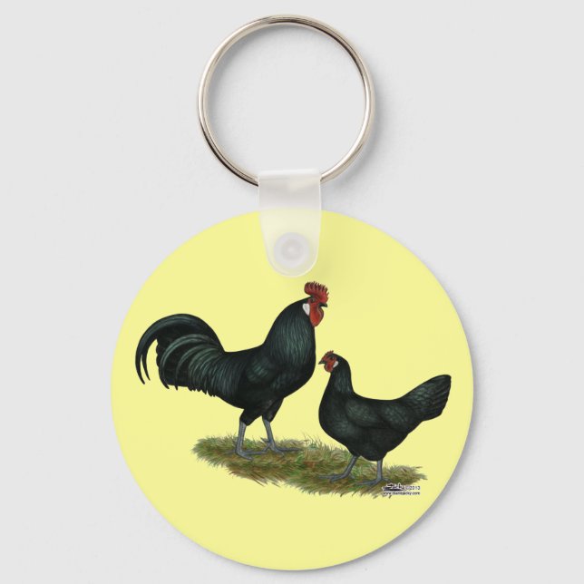 Augsburger Chickens Schlüsselanhänger (Vorderseite)