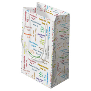 August, 10 Geburtstags-Geschenktüte Kleine Geschenktüte