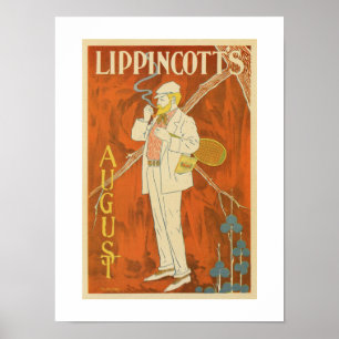 August 1895 Lippincott-Magazin Poster