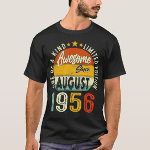 August 1956 Limited Edition 65. Geburtstag 65 Jahr T-Shirt