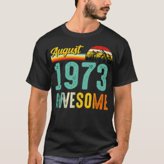 August 1973 Geburtstagsgeschenk Shirt Vintager Aug