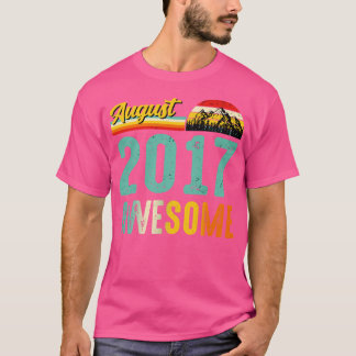 August 2017 Geburtstagsgeschenk Shirt Vintager Aug