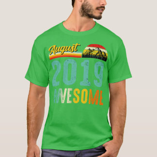 August 2019 Geburtstagsgeschenk Shirt Vintager Aug