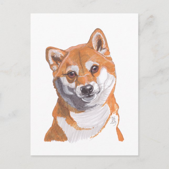 August 2019 Shibainu Postkarte (Vorderseite)