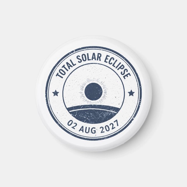 August 2 2027 Solar Eclipse Magnet (Vorne)