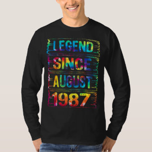 August 35 Jahre alt Seit 1987 35. Geburtstag Krawa T-Shirt