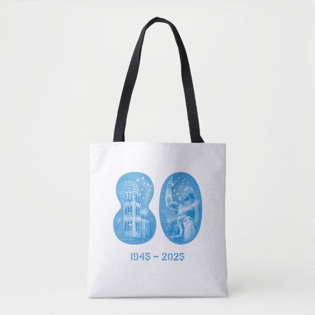 August 5 NYC event 2025 Tote (white/black) (Vorderseite)