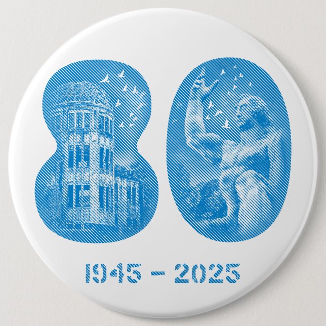 August 5 NYC Veranstaltung 2025 Button - Riesig 6  (Vorderseite)