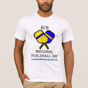 August 8: Nationaler Pickleball-Tag T-Shirt