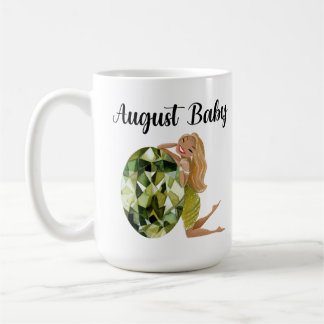 August Baby Geburtstagsaufkleber Kaffeetasse