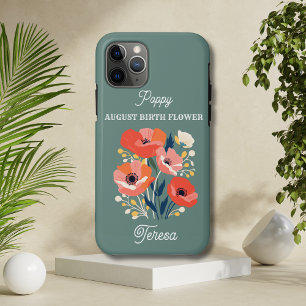 August Birth Blume Individuelle Name Case-Mate iPhone Hülle