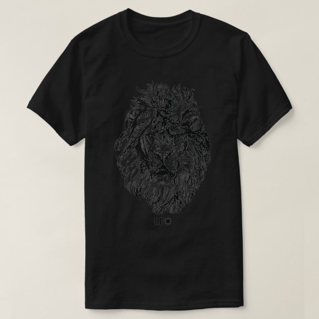 August Birthday Leo Lion Pride Graphic Mens Zodiac T-Shirt (Design vorne)