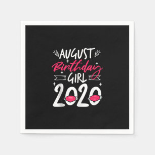 August Birthday Quarantine Gift Women Her Girl Serviette